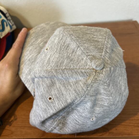 Rare Vintage Houston Oilers Double Line Script Heather Grey - Picture 4 of 7